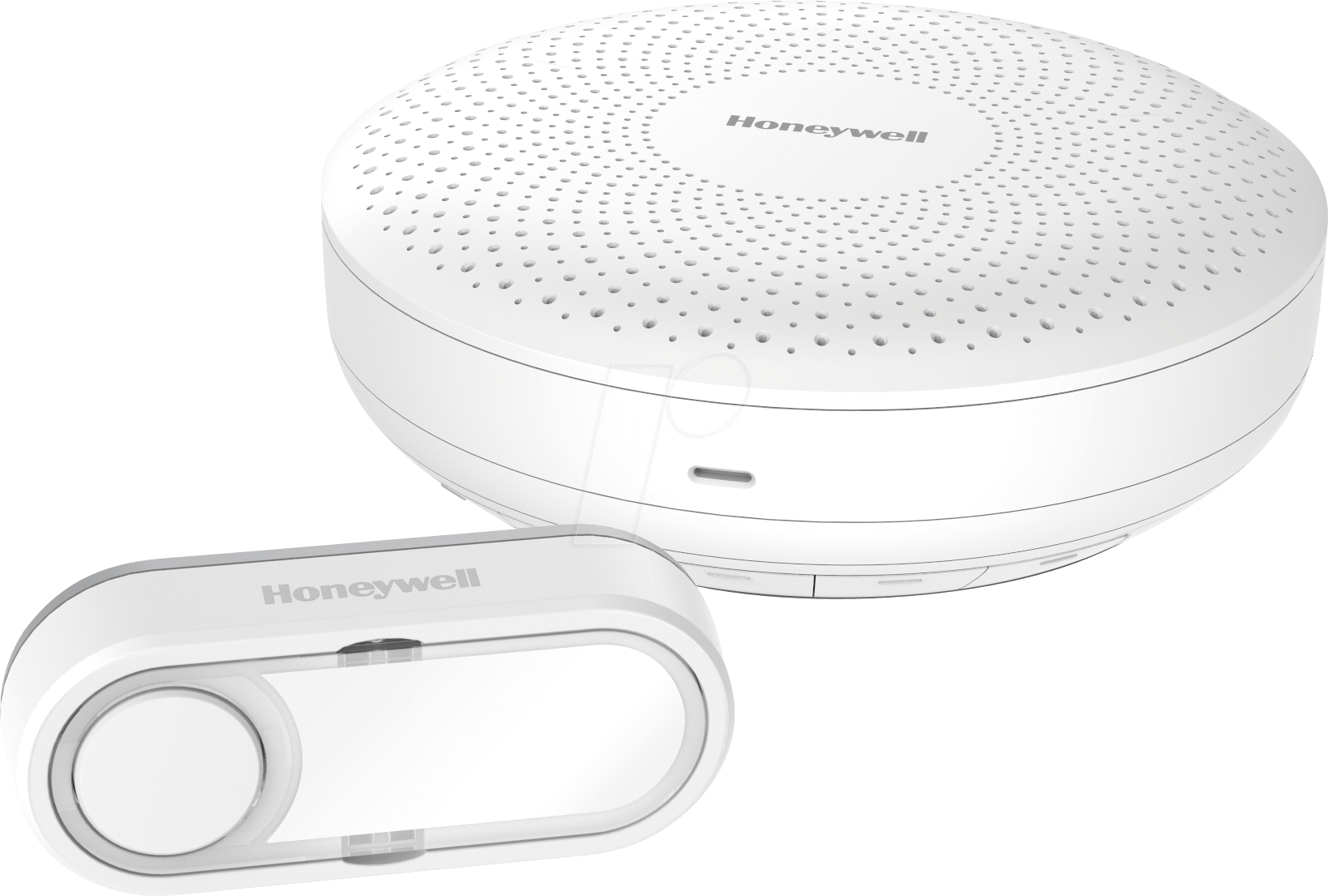 Bild von Honeywell Home DCR311S Serie 3 Rund, Tragbar, Funk-Gong mit Klingeltaster (weiß)