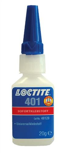Bild von Sofortklebstoff 401 20g NSF - 20 G, P1 farblos Flasche LOCTITE