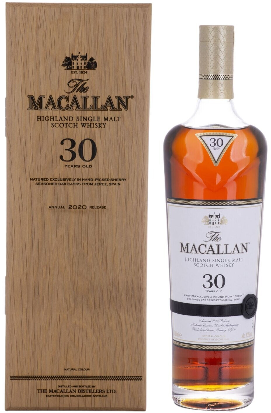 Bild von The Macallan 30 Jahre Sherry Oak Cask 0,7l 43%