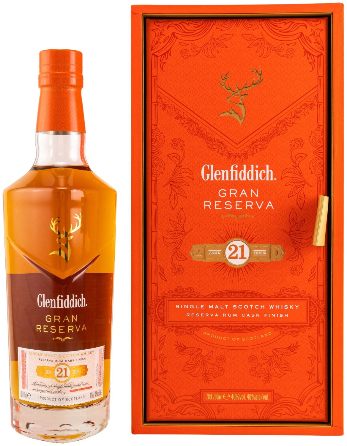 Bild von Glenfiddich Gran Reserva 21y Speyside Single Malt Scotch Whisky 43.2% 0.7L Geschenkverpackung