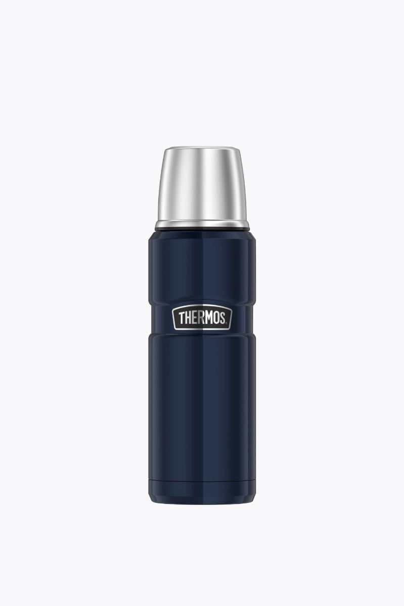Bild von THERMOS Isolierflasche STAINLESS KING, 0,47 Liter, blau doppelwandiger Edelstahl mit Vakuumisolierung, - 1 Stück (4003.256.047)