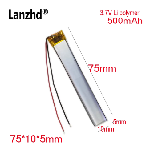 Bild von 3,7 V Lithium Batterie für VT-8 Punktlesestift – Zuverlässige Energiequelle für Ihre Geräte