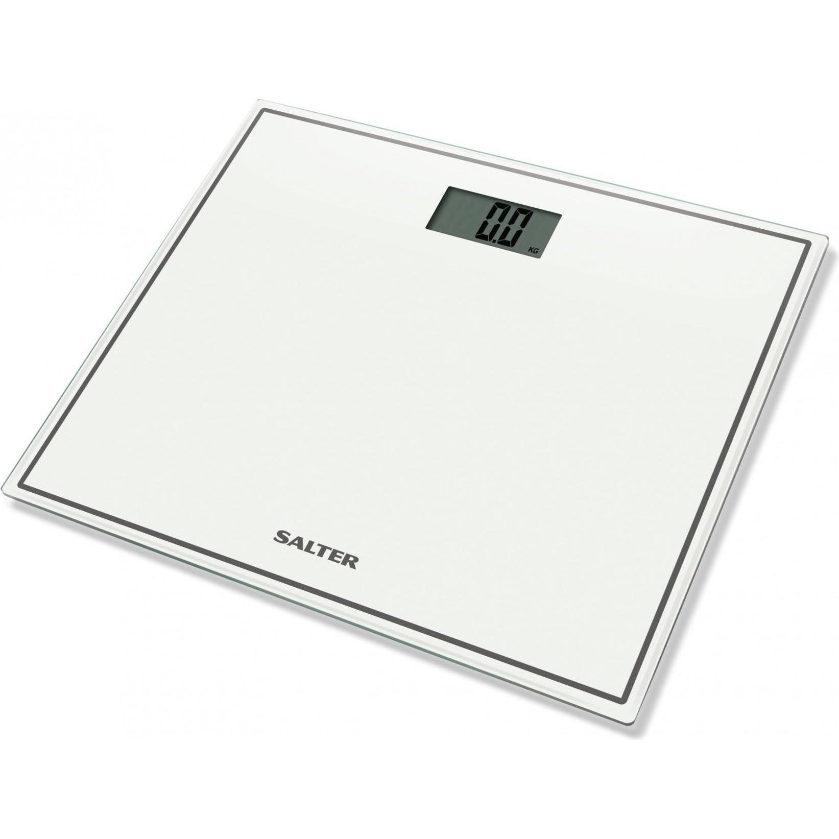 Bild von Salter, Personenwaage, 9207 WH3R Compact Glass Electronic Bathroom Scale - Baltas (150 kg)
