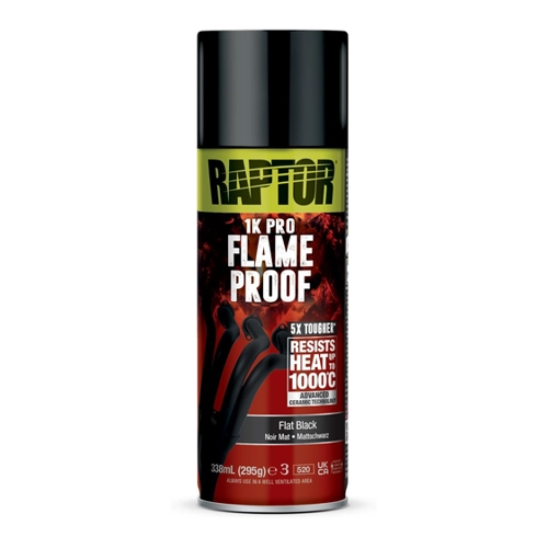 Bild von U-POL RAPTOR Flameproof - Feuerfester Thermo-Lack-Spray für den Äußeren Schutz