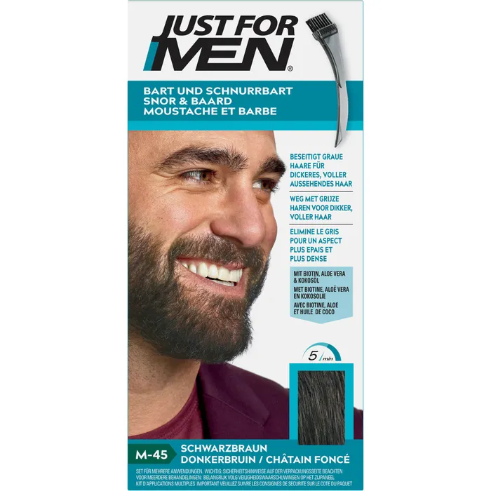 Bild von JUST for men Brush in Color Gel schwarzbraun 28,4 ml