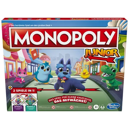 Bild von Hasbro Spiel HASD1025 - Monopoly Junior Super Mario Edition,..., Familienspiel, Strategiespiel