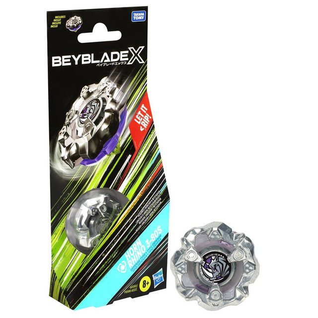 Bild von Hasbro Beyblade X Horn Rhino 3-80S Booster Pack Set with Defense Type top, Ages 8+
