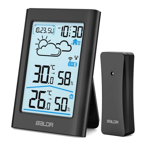 Bild von OKWISH Wetterstation Wetteruhr Thermometer Raumthermometer