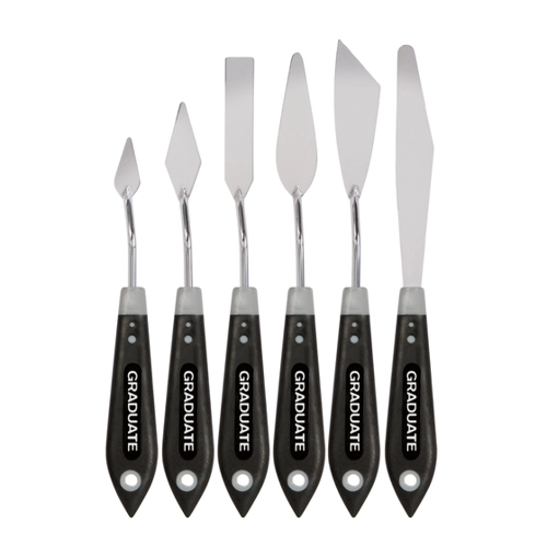 Bild von Daler-Rowney Palettenmesser-Satz 6 sortierte Messer