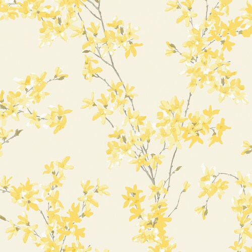 Bild von LAURA ASHLEY Vliestapete »Forstyhia«, gemustert, FSC® zertifiziert, mit lebhaftem Druck, 10 Meter Länge