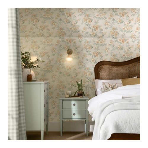 Bild von LAURA ASHLEY Vliestapete "Rosamund Apricot" - Eleganz für Ihr Zuhause