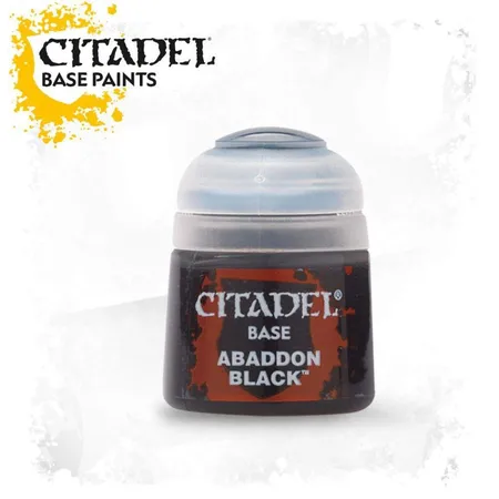 Bild von Games Workshop Citadel Pot de Peinture - Base Abaddon Black (Kunststoff)