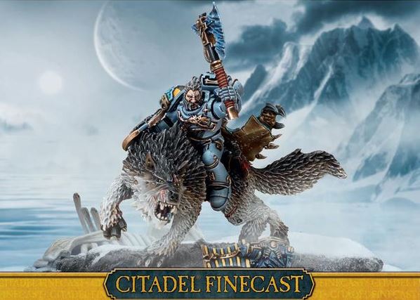 Bild von Games Workshop Modellbausatz Wolf Lord auf Thunderwolf
