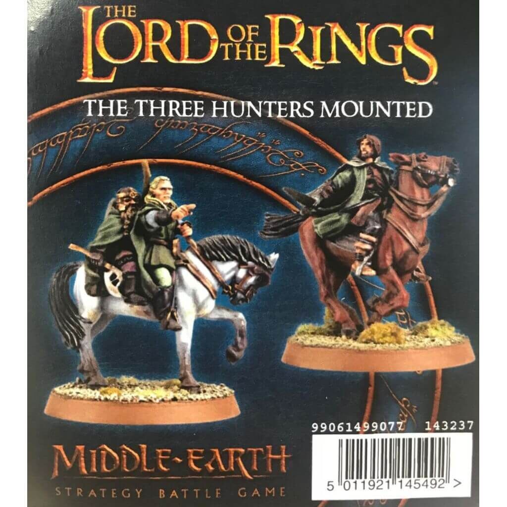 Bild von Herr der Ringe Die Drei Jäger beritten GW ME HDR Hobbit Legolas Gimli Aragorn