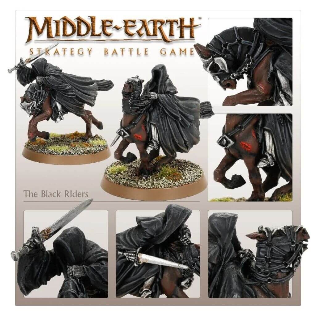 Bild von Herr der Ringe Die Schwarzen Reiter Games Workshop MiddleEarth Nazgul Hobbit GW
