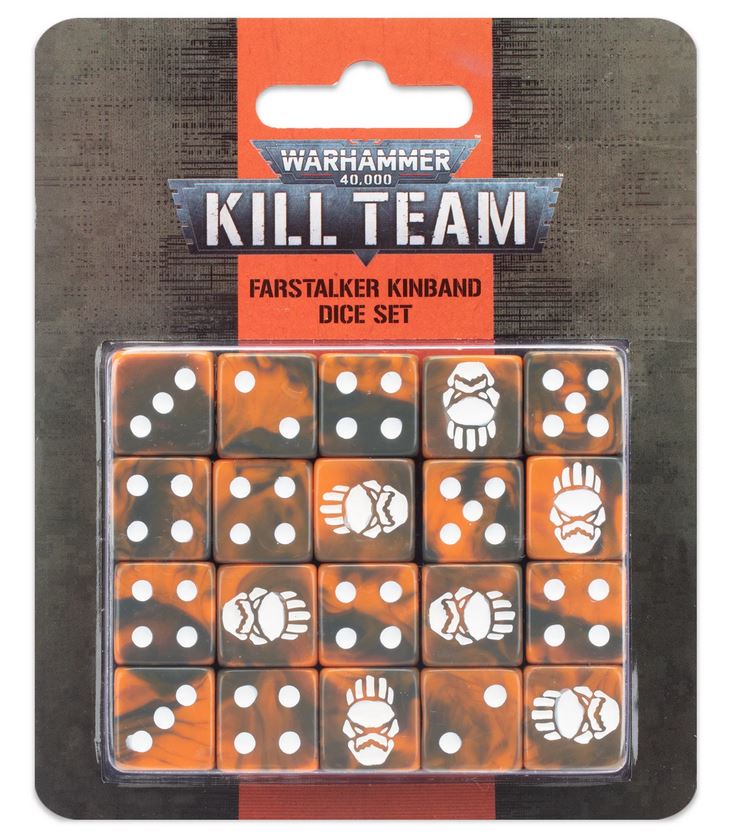 Bild von Warhammer 40.000 Kill Team Farstalker Kinband Dice Set 20 Würfel GW Kroot