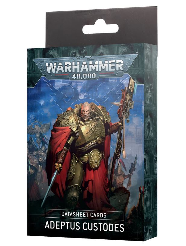 Bild von Adeptus Custodes Datasheet Cards 10. Ed. Englisch GamesWorkshop Warhammer Karten