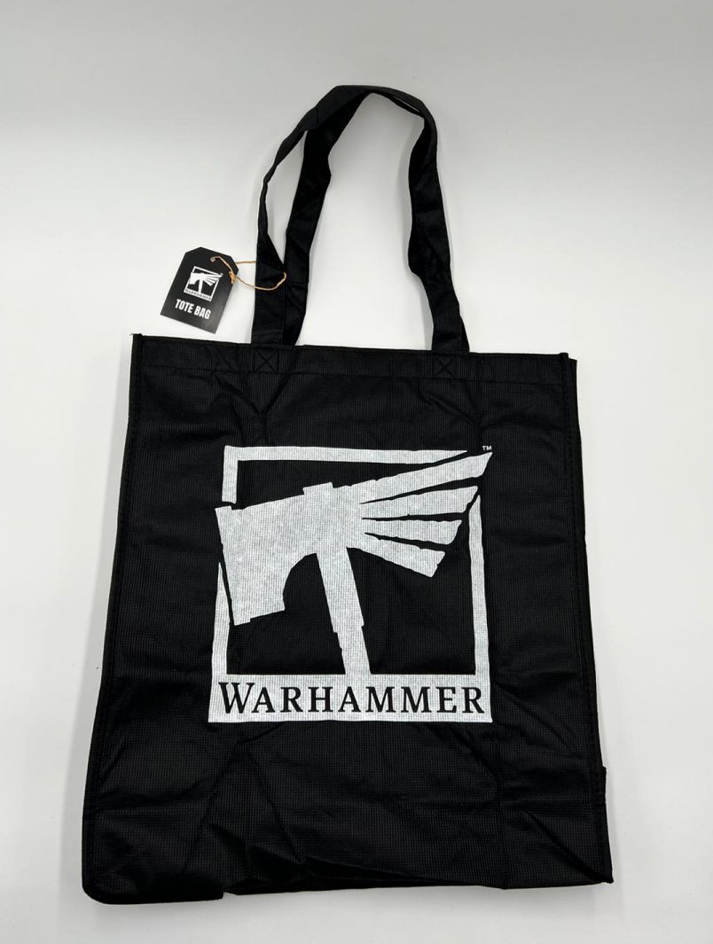 Bild von Games Workshop Warhammer Tragetasche Schwarz mit Logo GW Tote Bag