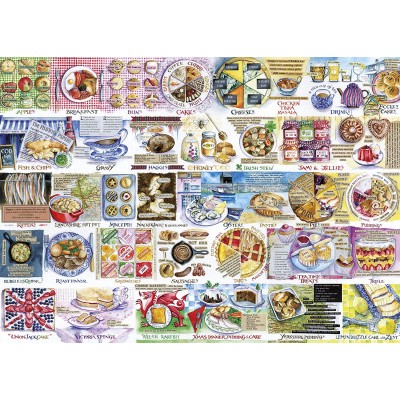 Bild von Gibsons G7107 Puzzle 1000 pcs. Pork Pies & Puddings (1000 Teile)