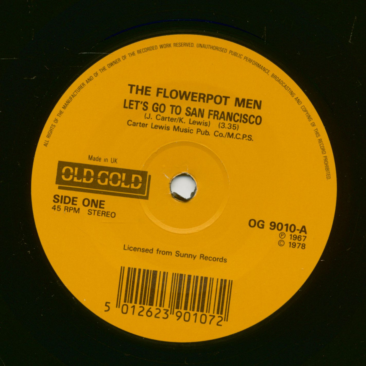 Bild von The Flowerpot Men - Let's Go To San Francisco - Sweet Baby Jane (7inch, 45rpm, SC)