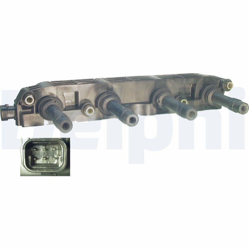 Bild von DELPHI Zündspule 12V für GENERAL MOTORS VAUXHALL OPEL 1208307 19005212 47905104 CE10000-12B1