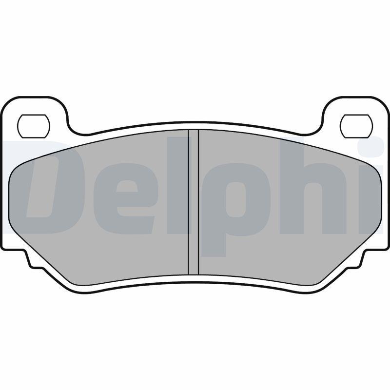 Bild von DELPHI Bremsbelagsatz, Scheibenbremse LP1774