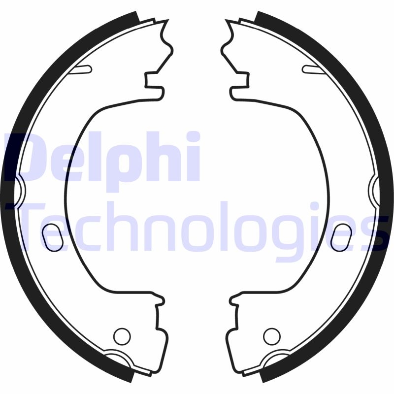 Bild von DELPHI LS1960 Handbremsbeläge Handbremsbacken, Bremsbackensatz, Feststellbremse