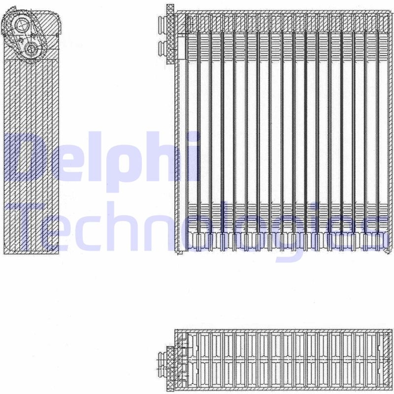 Bild von DELPHI TSP0525153 Verdampfer ohne Expansionsventil