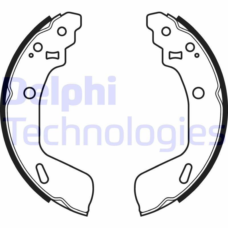 Bild von DELPHI LS2073 Bremsbacken Trommelbremsbacken, Bremsbackensatz 200 26 SUZUKI: SWIFT 4