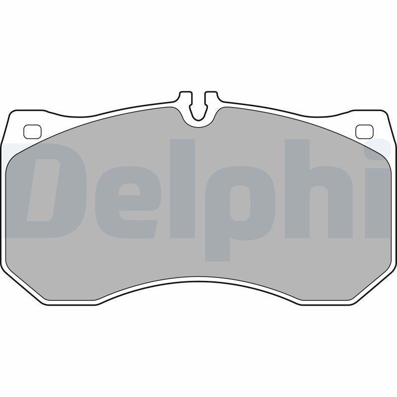Bild von DELPHI LP2713 Bremsbelagsatz Bremsbeläge, Bremsklötze, Bremssteine für Verschleißwarnanzeiger vorbereitet mit Anti-Quietsch-Blech ohne Zubehör