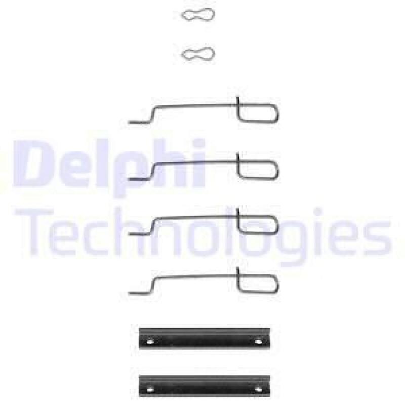 Bild von DELPHI LX0044 Zubehörsatz, Scheibenbremsbelag PEUGEOT: 205 II Hatchback, CITROËN: Saxo Hatchback