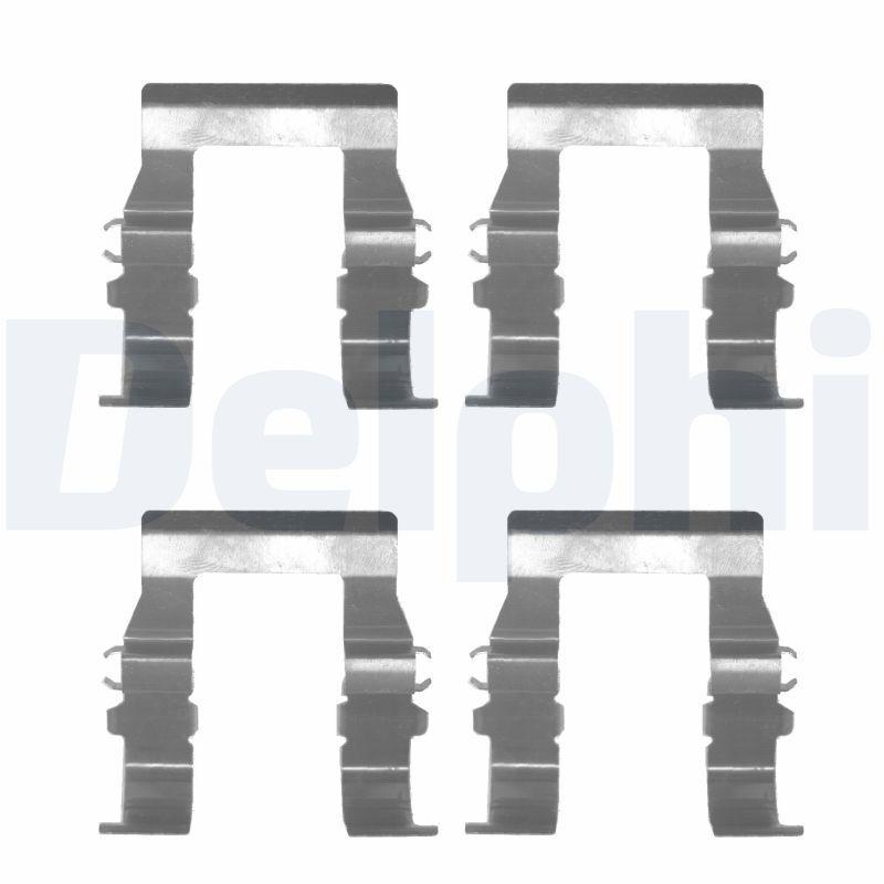 Bild von DELPHI LX0171 Zubehörsatz, Scheibenbremsbelag MITSUBISHI: GALANT 4 Stufenheck, PAJERO 3, Lancer 8, CITROËN: C-Crosser Off-Road, PEUGEOT: 4007