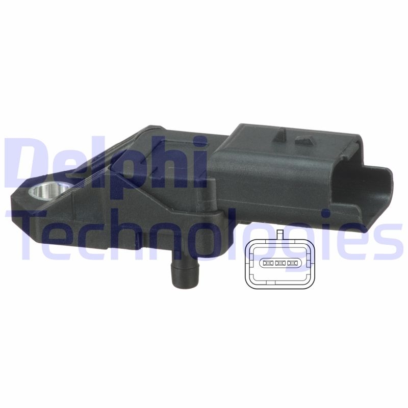 Bild von DELPHI PS10173 Sensor, Saugrohrdruck PEUGEOT: 206+ Hatchback
