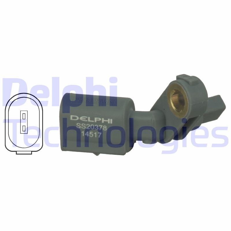 Bild von DELPHI SS20378 ABS Sensor Drehzahlsensor, Raddrehzahl Sensor, Drehzahlgeber aktiver Sensor AUDI: A2