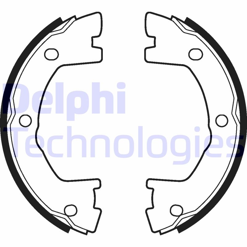 Bild von DELPHI LS2115 Bremsbacken Trommelbremsbacken, Bremsbackensatz 172 42 IVECO: DAILY 2 Kasten/Kombi