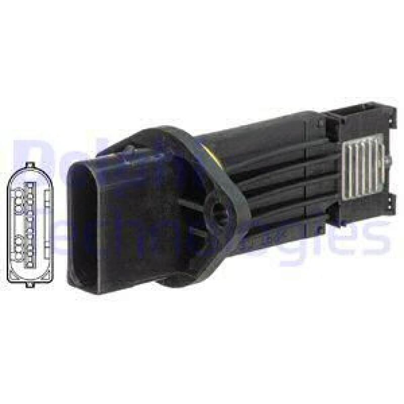 Bild von DELPHI AF10366-12B1 Luftmassenmesser LMM, Luftmengenmesser ohne Gehäuse MERCEDES-BENZ: CLK Coupe, C-Class Saloon, S-Class Saloon