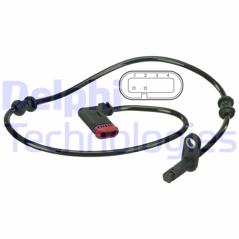 Bild von DELPHI SS20502 ABS Sensor Drehzahlsensor, Raddrehzahl Sensor, Drehzahlgeber aktiver Sensor 645 MERCEDES-BENZ: E-Class Saloon, E-Class T-modell