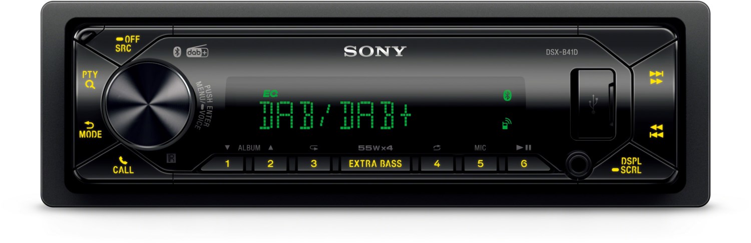 Bild von Sony DSX-B41KIT Autoradio DAB+ Tuner, inkl. DAB-Antenne, Bluetooth-Freisprecheinrichtung