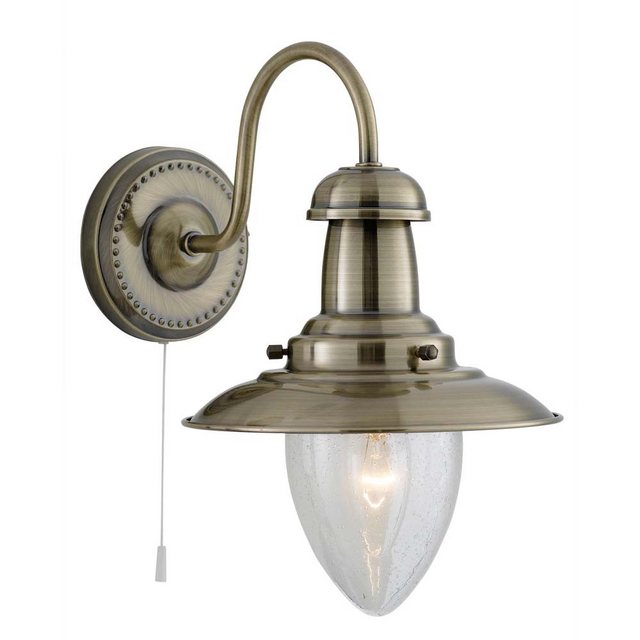 Bild von Searchlight Wandleuchte, Wand Spot Lampe Leuchte Antik Messing Flur Ess Schlaf Wohn Zimmer