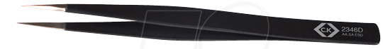 Bild von C.K Pinzette C.K T2346D ESD Pinzette AA SA-ESD Spitz, fein 130 mm