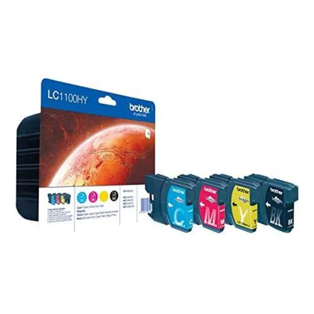Bild von Brother LC1100HY Value Pack - Druckerpatrone - Hohe Ergiebigkeit - 1 x Schwarz, Gelb, Cyan, Magenta (LC1100HYVALBPDR)
