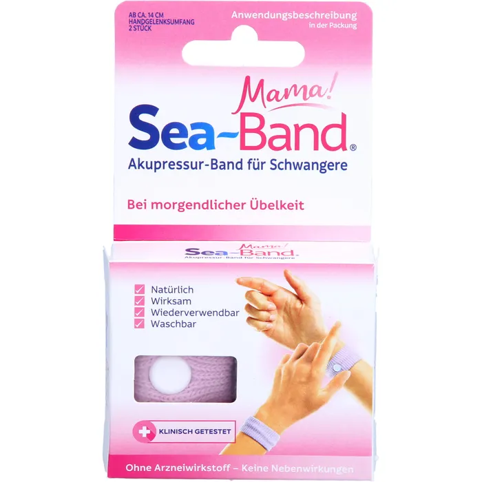 Bild von Sea Band Mama Akupressurband Für Schwangere 2 Stück - Akupressurband für Schwangere