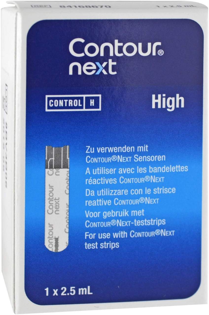 Bild von Contour Next Kontrolllösung Hoch - Blutzuckerteststreifen