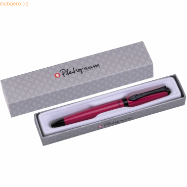 Bild von 12 x Platignum Kugelschreiber Studio rosa silberne Geschenkpackung