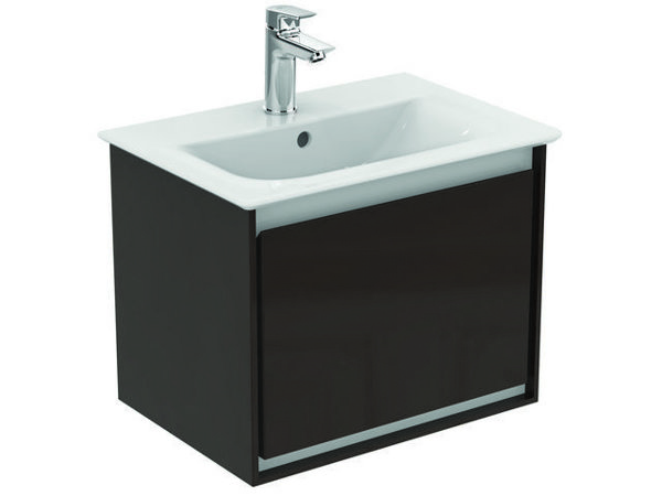 Bild von Ideal Standard MWT-Unterschrank CONNECT AIR,1 Ausz., 500x360x400mm, Braun matt u. Weiß matt, E0817VY E0817VY