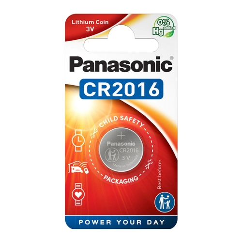 Bild von Panasonic Knopfzelle Lithium CR2016 1er Blister 3V CR-2016EL/1B