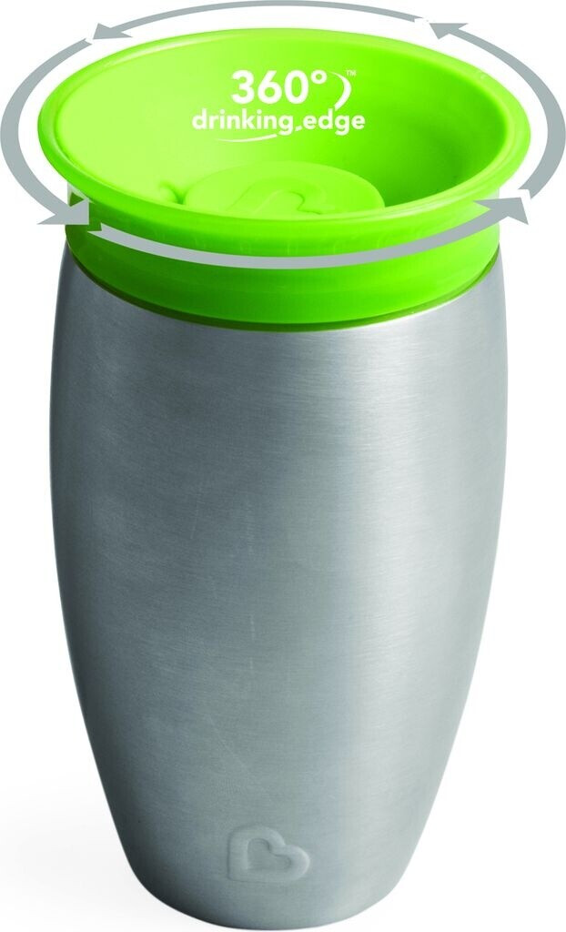 Bild von Munchkin Miracle 360°- Edelstahl-Trinkbecher für Babys und Kleinkinder, BPA-frei, auslaufsicher, spülmaschinenfest, für Kinder ab 12 Monaten, blau - 296 ml