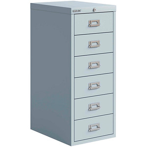 Bild von BISLEY MultiDrawer™ Schubladenschrank lichtgrau 6 Schubladen 27,9 x 40,8 x 67,0 cm