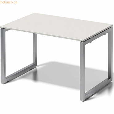 Bild von Bisley Cito Schreibtisch Rechteckig Hellgrau O-Fuß-Gestell 1.200 (B) x 800 (T) x 740 (H) mm MFC (Melaminbeschichtete Spanplatte), Stahl