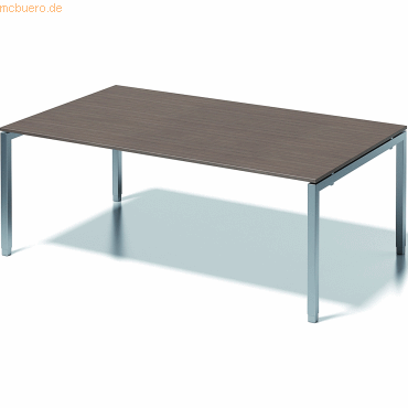 Bild von Bisley Konferenztisch Chefarbeitsplatz/Konferenztisch Cito BxTxH 200x120x65-85cm nußbaum/sil